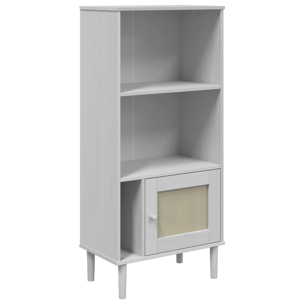 Boekenkast Senja Rattan-Look 60X35X130 Cm Grenenhout
