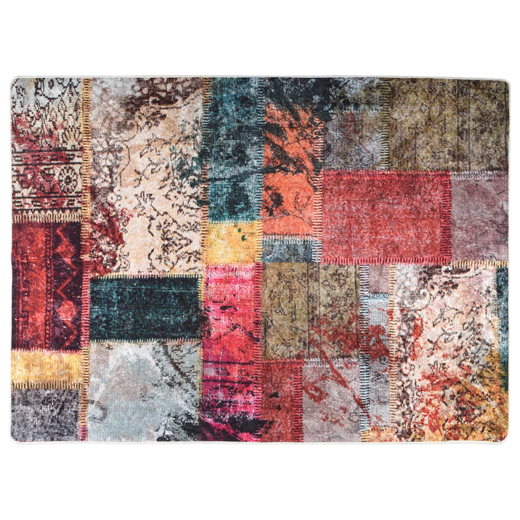 Vloerkleed Wasbaar Anti-Slip Meerkleurig Patchwork
