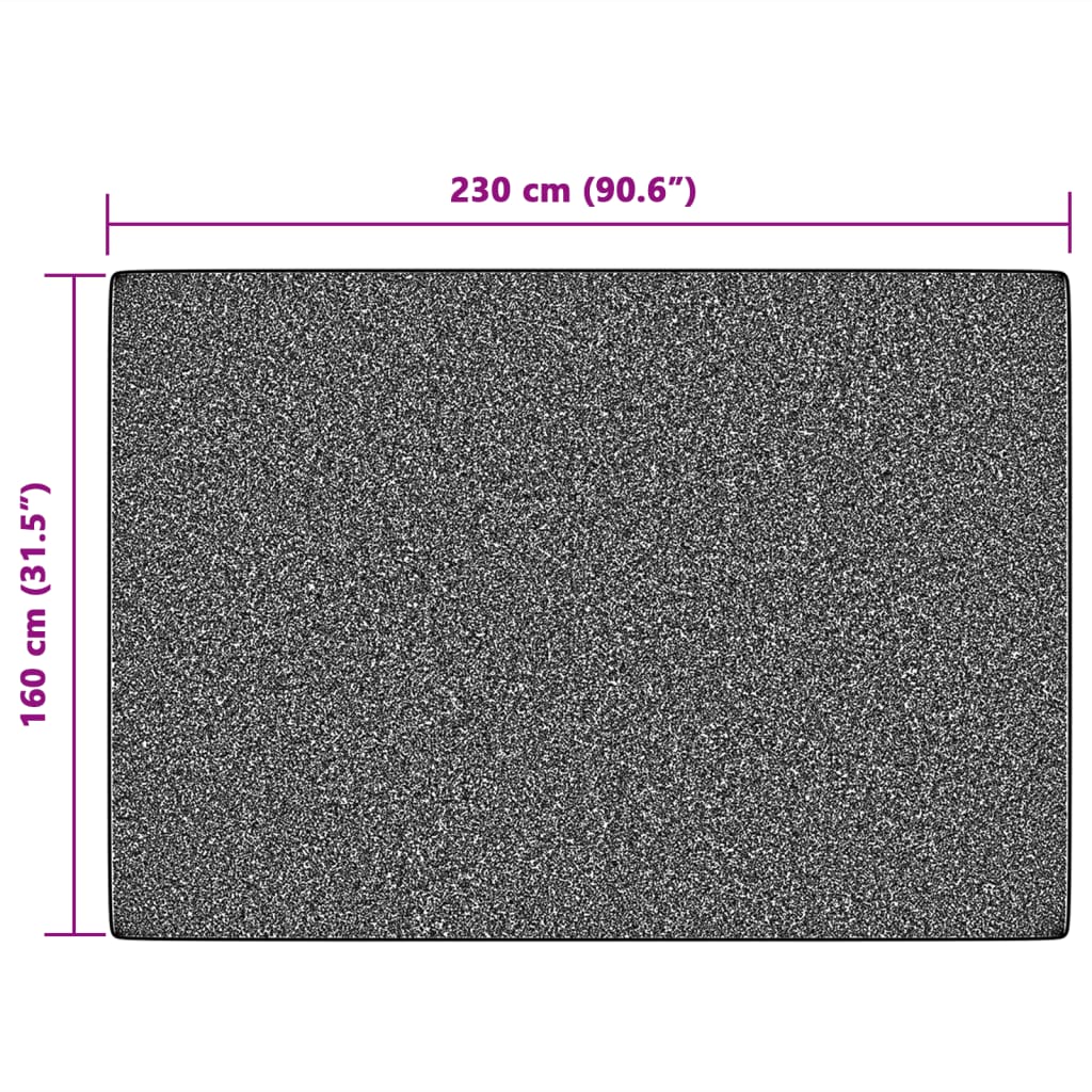 Vloerkleed Korte Pool Anti-Slip 160X230 Cm Meerkleurig