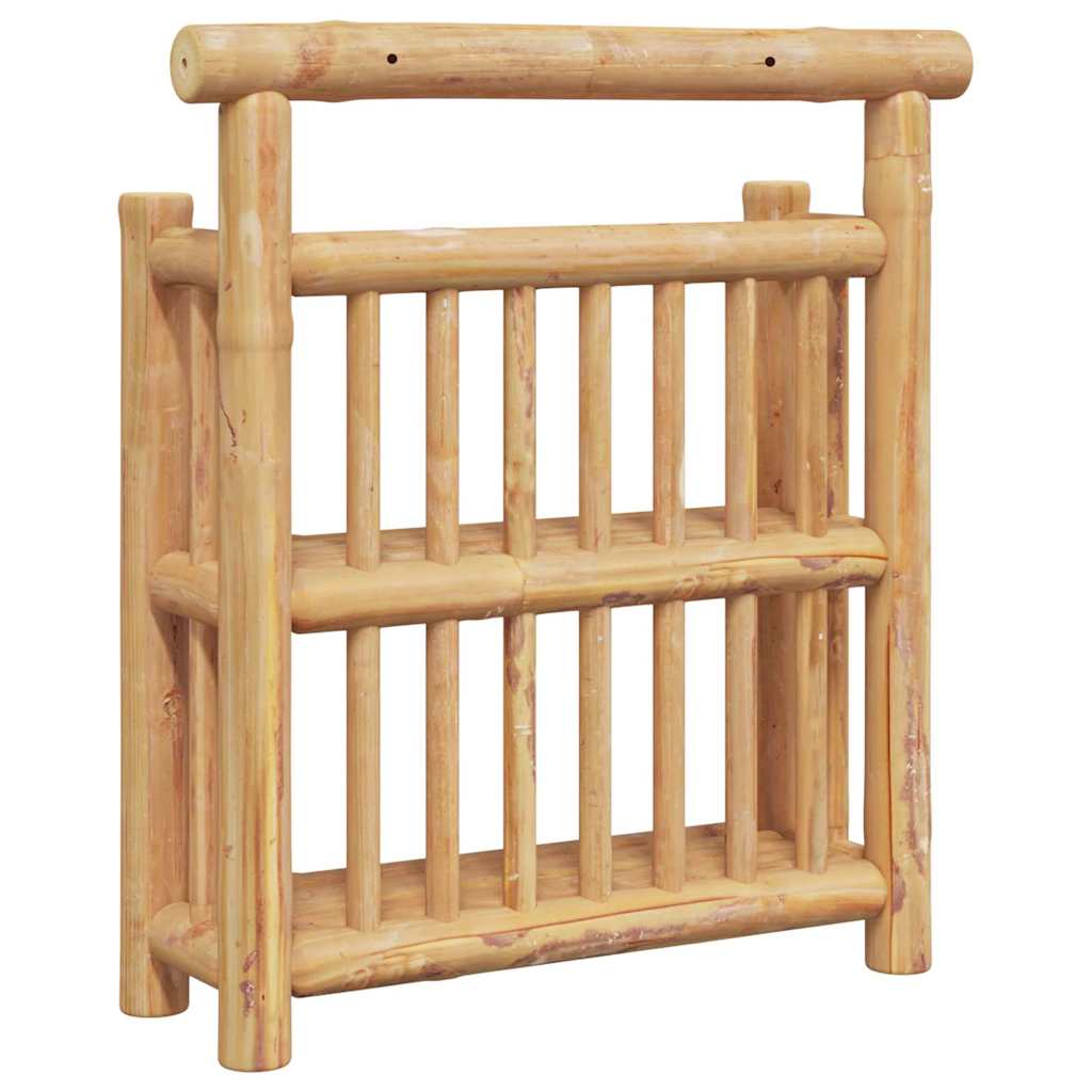 Wandplank Met Plank Met Opslag Bruin 40 X 13 X 44 Cm Bamboe