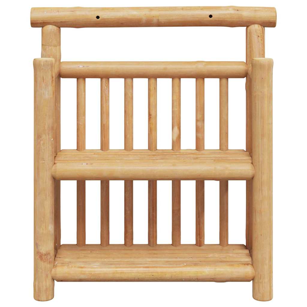 Wandplank Met Plank Met Opslag Bruin 40 X 13 X 44 Cm Bamboe