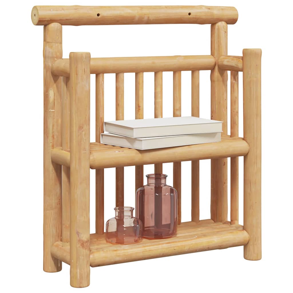 Wandplank Met Plank Met Opslag Bruin 40 X 13 X 44 Cm Bamboe