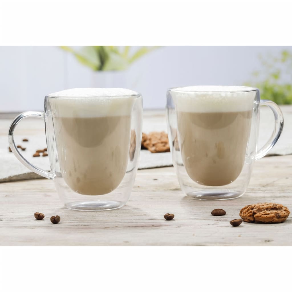 Hi Cappuccinoglazenset 2-Delig 270 Ml Transparant