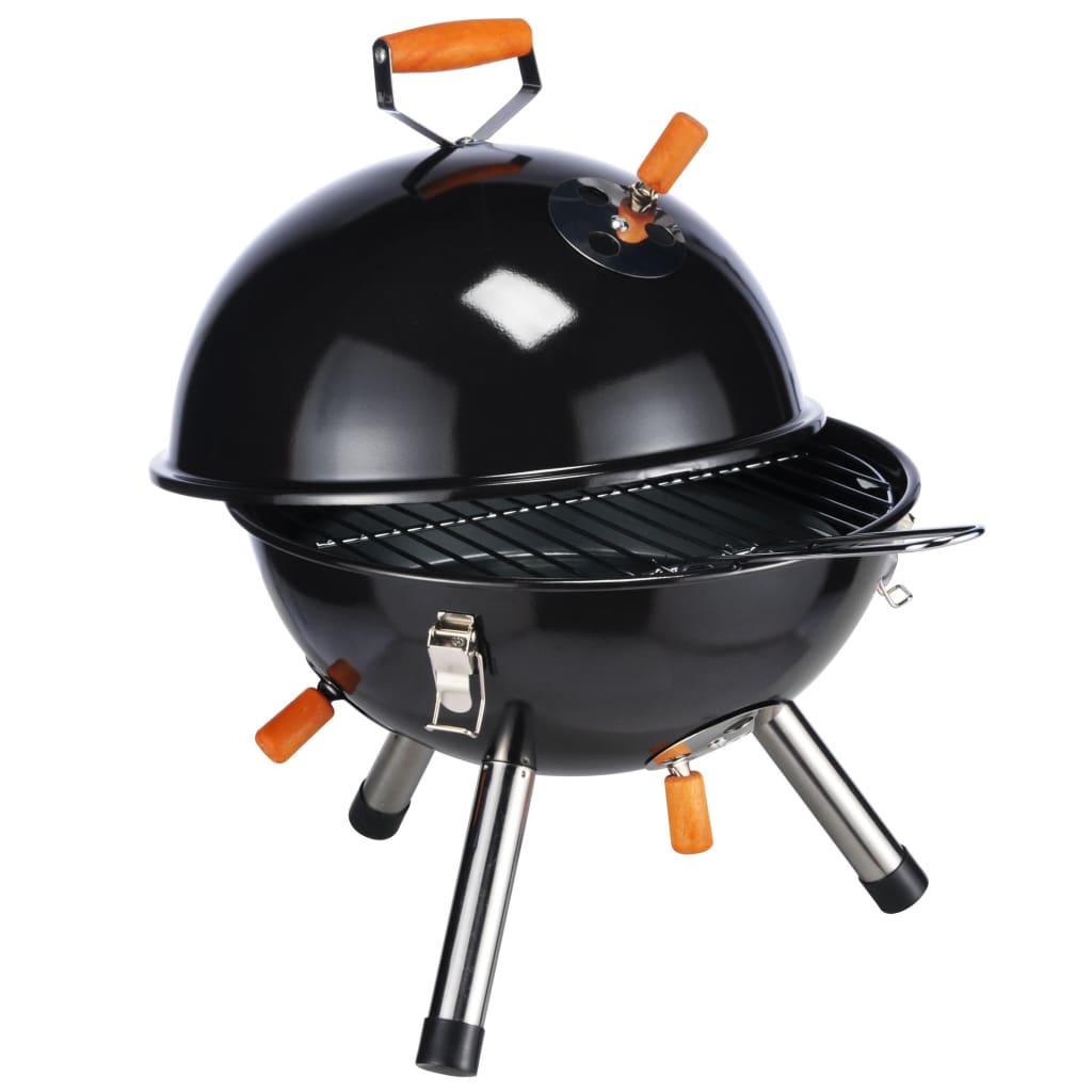 Hi Houtskoolkogelbarbecue Mini Zwart