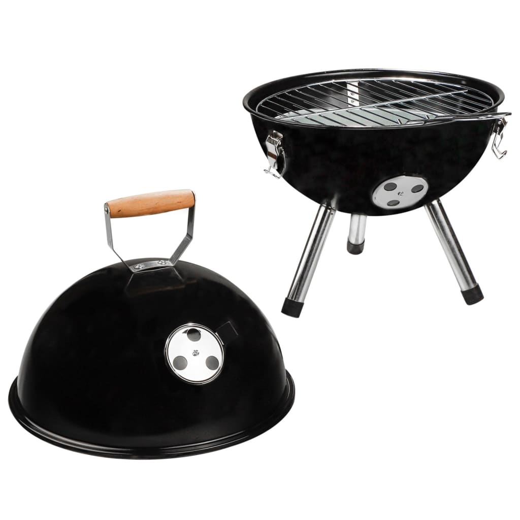 Hi Houtskoolkogelbarbecue Mini Zwart