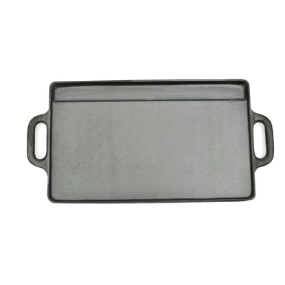 Grillplaat Dubbelzijdig 50X23 Cm Gietijzer