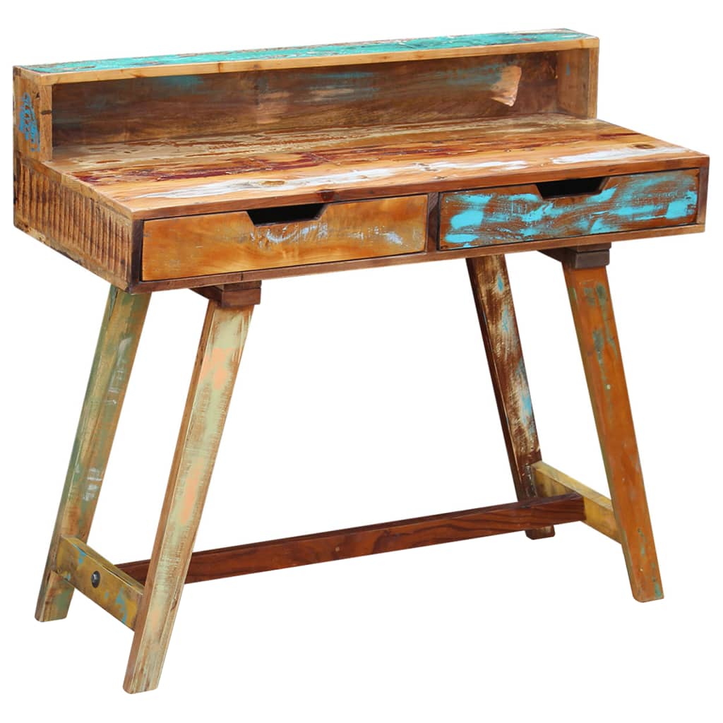 Bureau 100X45X90 Cm Massief Ruw Mangohout