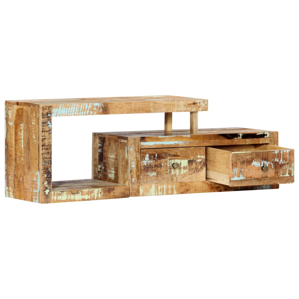 Tv-Meubel 120X30X40 Cm Massief Gerecycled Hout