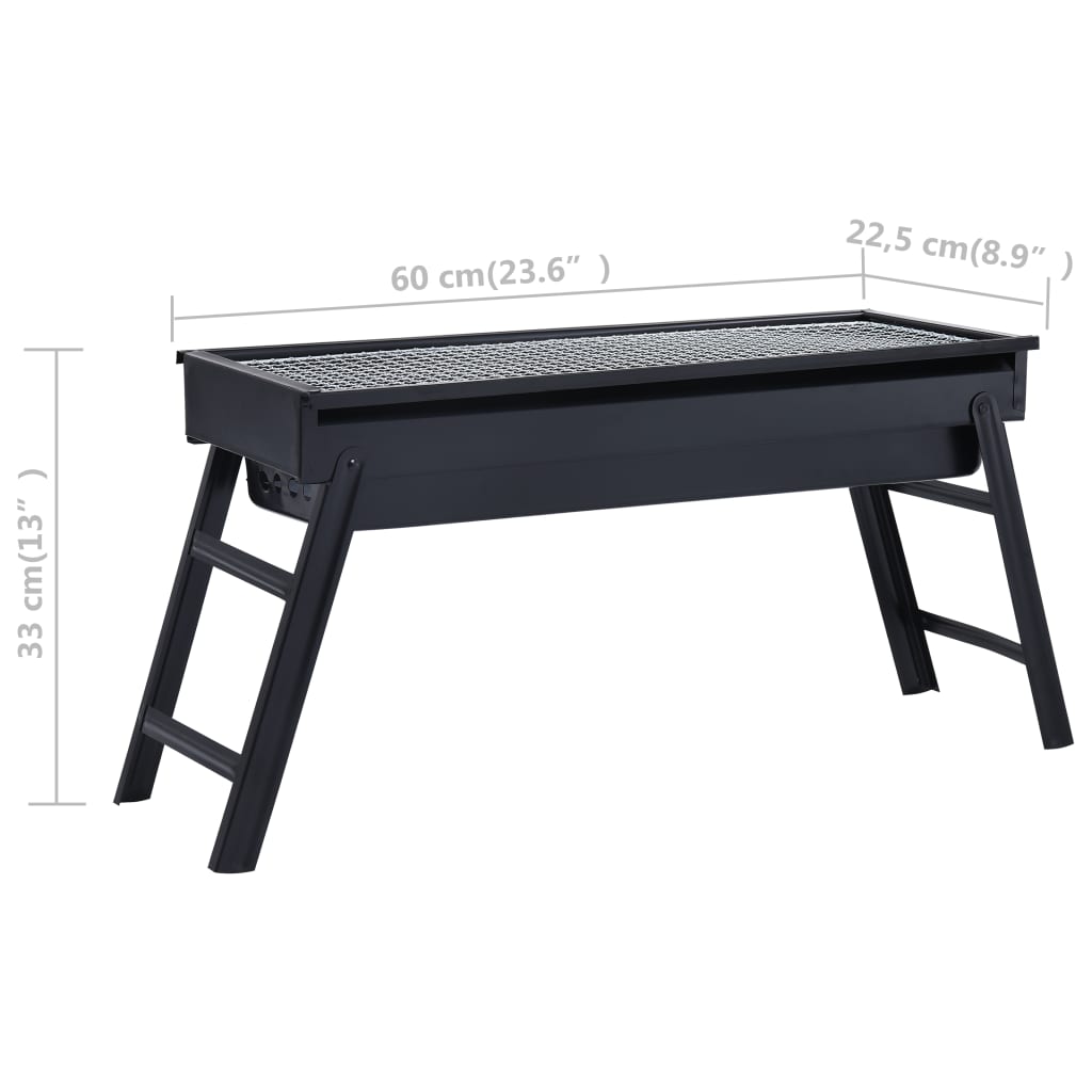 Campingbarbecue Draagbaar 60X22,5X33 Cm Roestvrij Staal