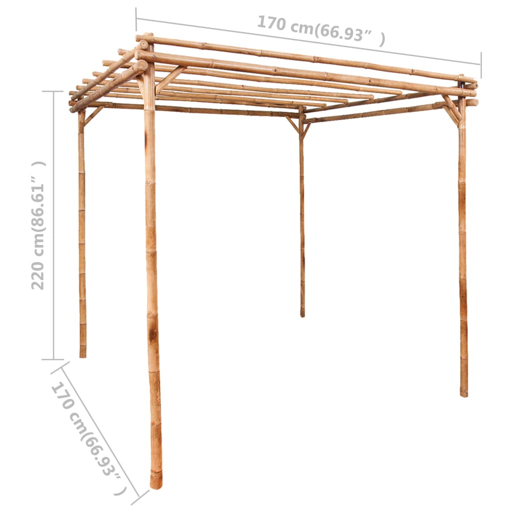 Pergola 170X170X220 Cm Bamboe