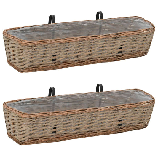 Balkonbakken 80 Cm Wicker Met Pe-Voering