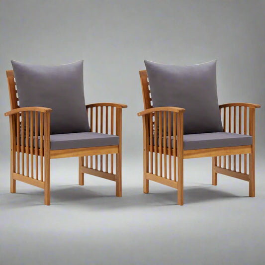 Tuinstoelen Met Kussens Massief Acaciahout