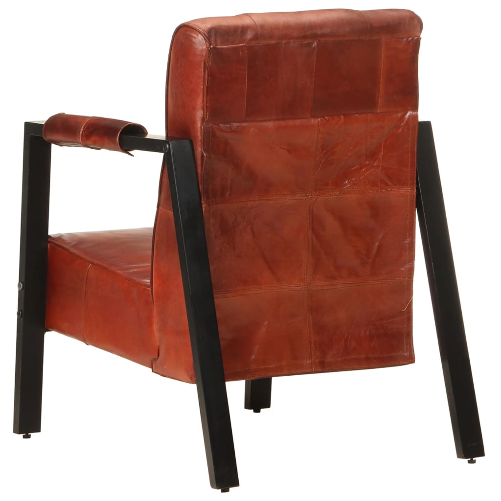 Fauteuil 60X80X87 Cm Echt Geitenleer