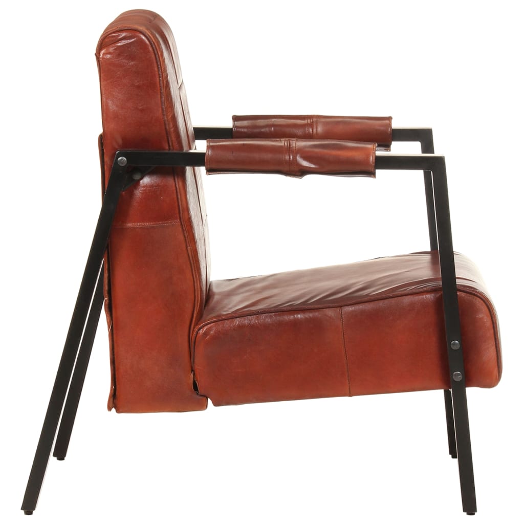 Fauteuil 60X80X87 Cm Echt Geitenleer