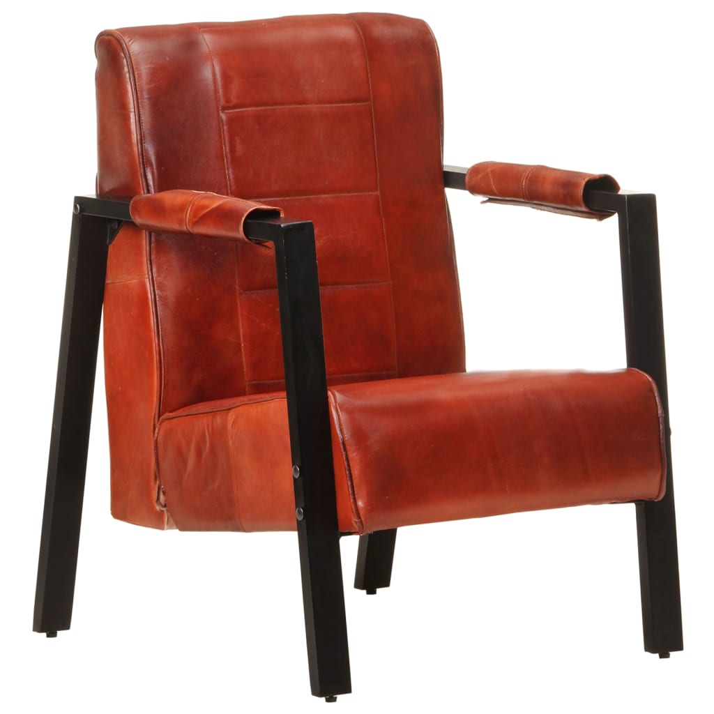 Fauteuil 60X80X87 Cm Echt Geitenleer