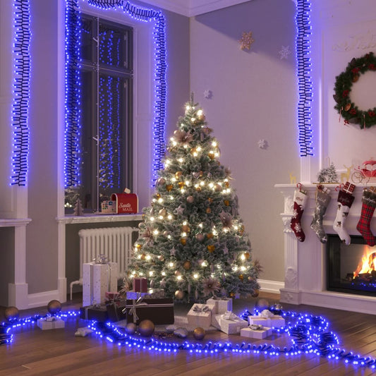 Lichtslinger Cluster Met 3000 Led's Pvc Blauw En Donkergroen