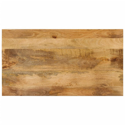 Salontafel 2-Laags 100X55X38 Cm Massief Mangohout En Staal