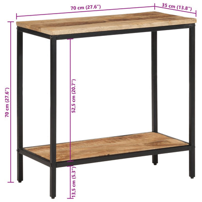 Wandtafel Massief Ruw Mangohout