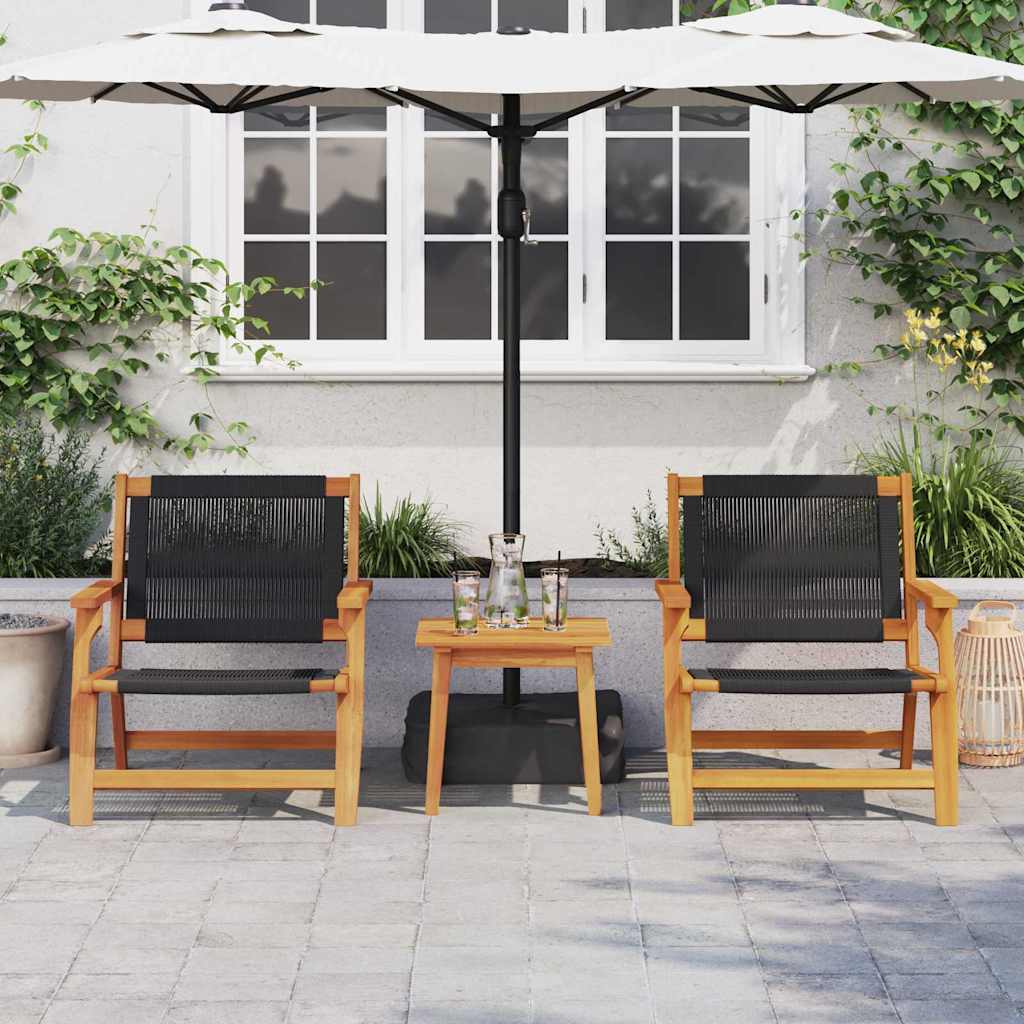 Ligbedden 2 Stuks 67X77X73 Cm Massief Acaciahout