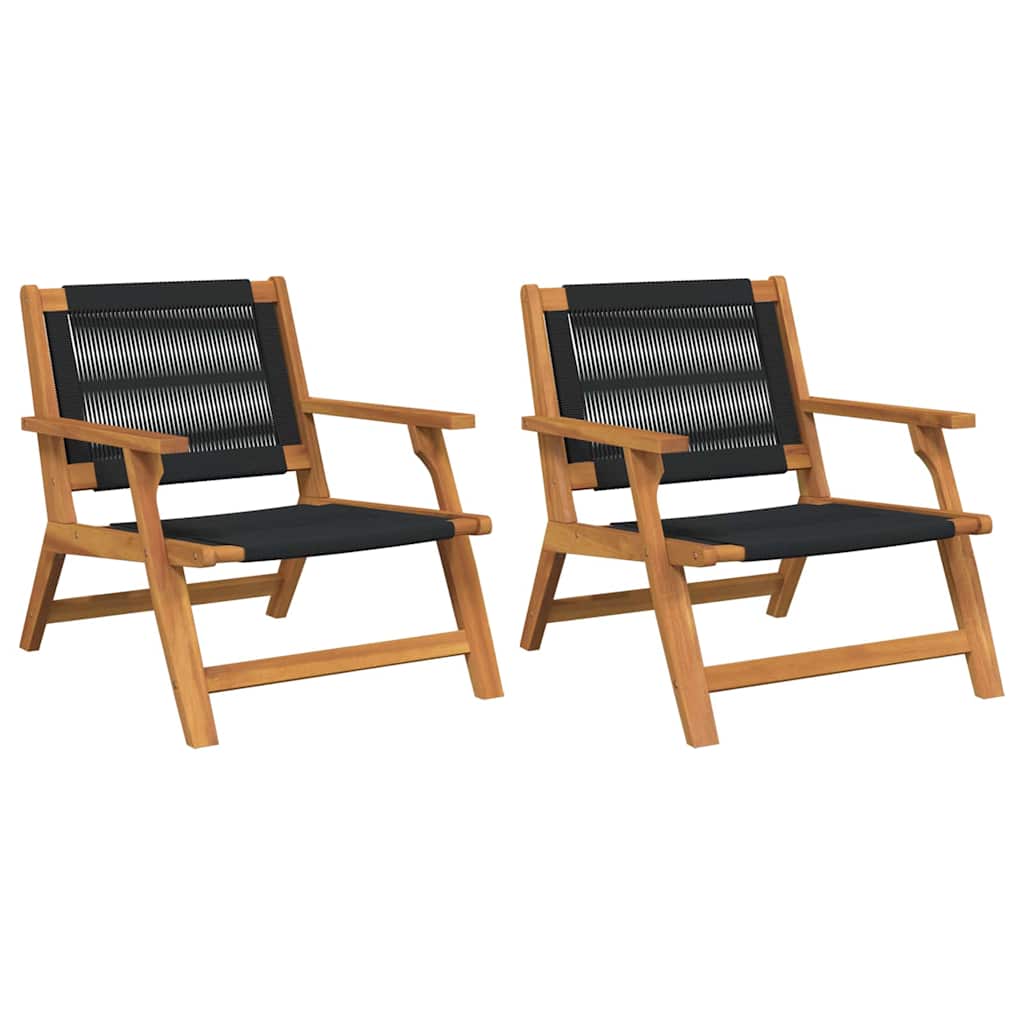 Ligbedden 2 Stuks 67X77X73 Cm Massief Acaciahout