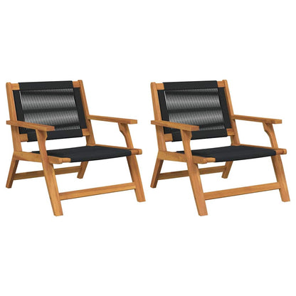 Ligbedden 2 Stuks 67X77X73 Cm Massief Acaciahout