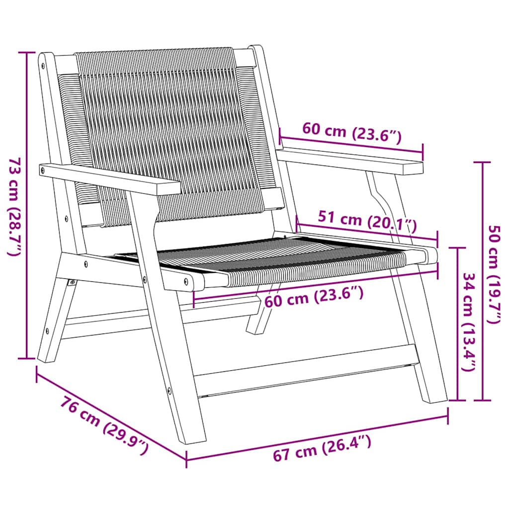 Ligbedden 2 Stuks 67X77X73 Cm Massief Acaciahout