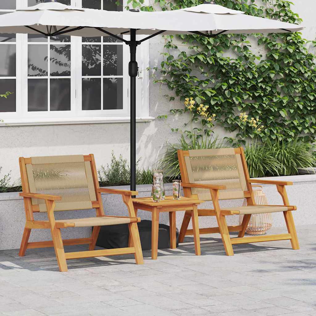 Ligbedden 2 Stuks 67X77X73 Cm Massief Acaciahout