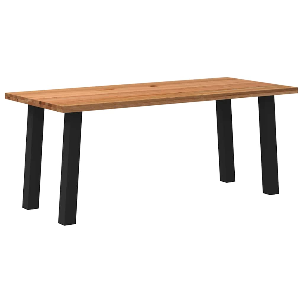 Eettafel Rechthoekig Massief Eikenhout