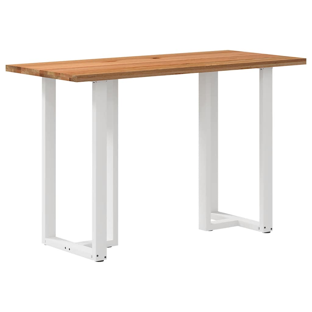 Eettafel Rechthoekig Massief Eikenhout Lichtbruin