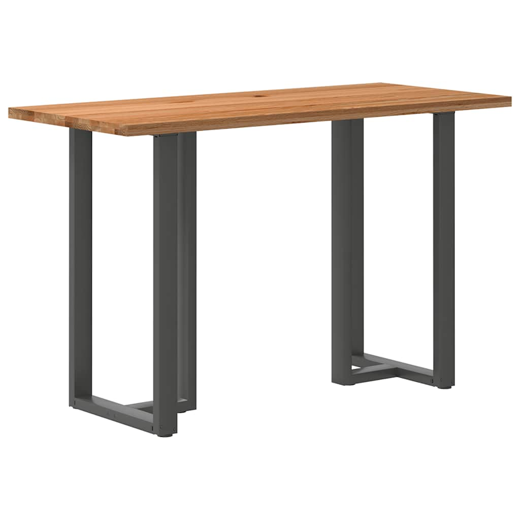 Eettafel Rechthoekig Massief Eikenhout Lichtbruin