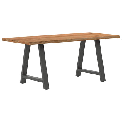 Eettafel Rechthoekig Massief Eikenhout