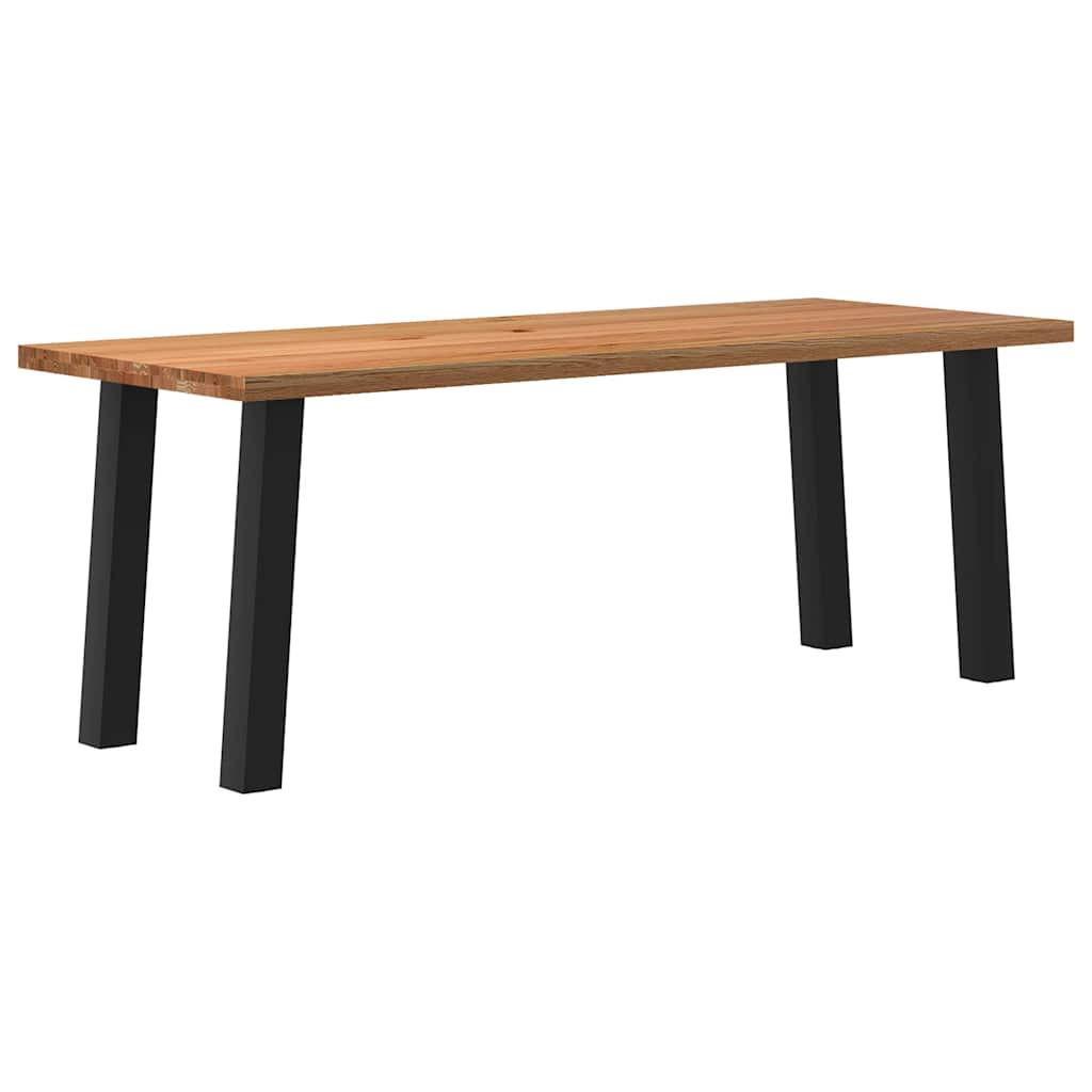 Eettafel Rechthoekig Massief Eikenhout