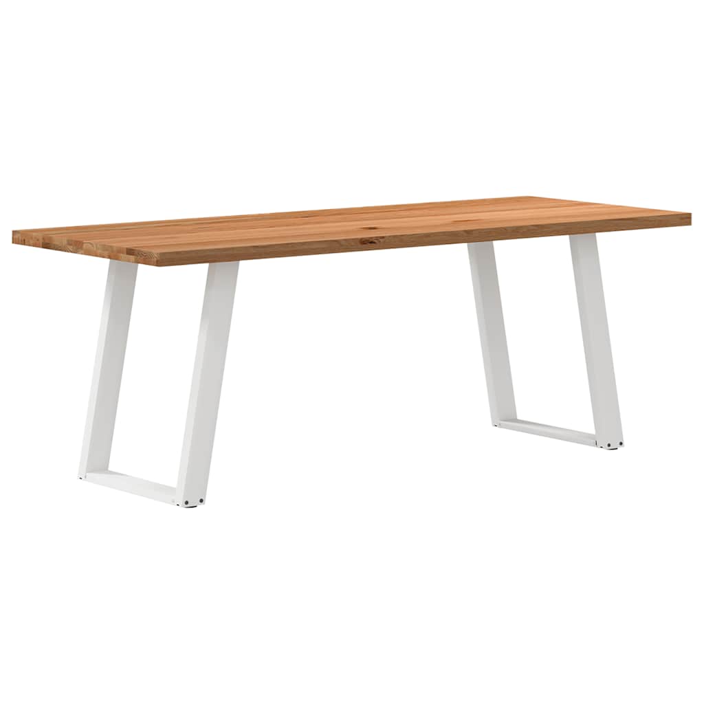 Eettafel Rechthoekig Massief Eikenhout