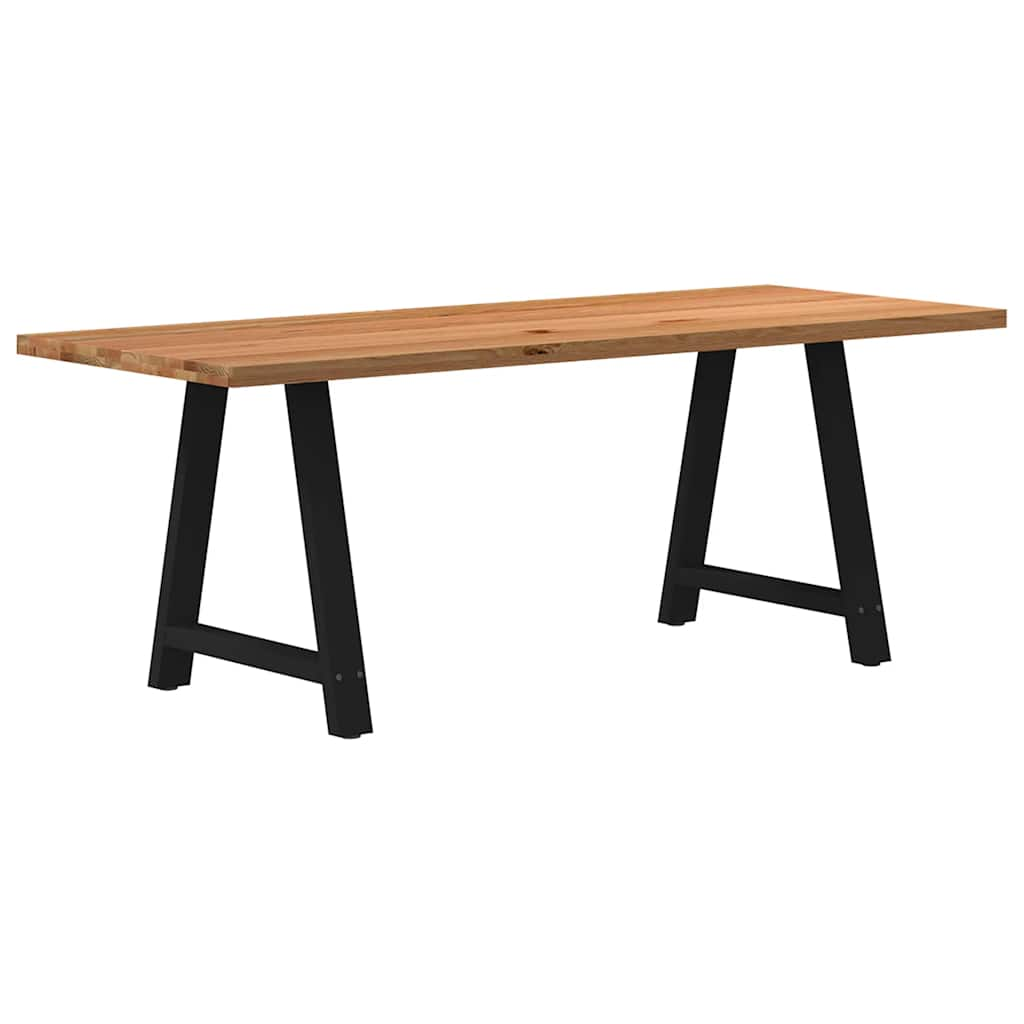 Eettafel Rechthoekig Massief Eikenhout