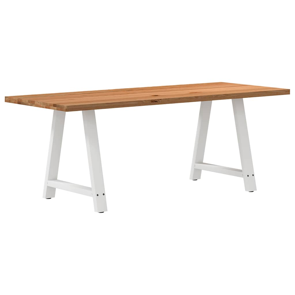 Eettafel Rechthoekig Massief Eikenhout