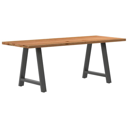 Eettafel Rechthoekig Massief Eikenhout