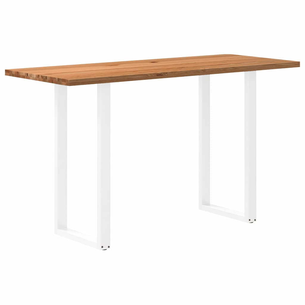 Eettafel Rechthoekig Massief Eikenhout Lichtbruin