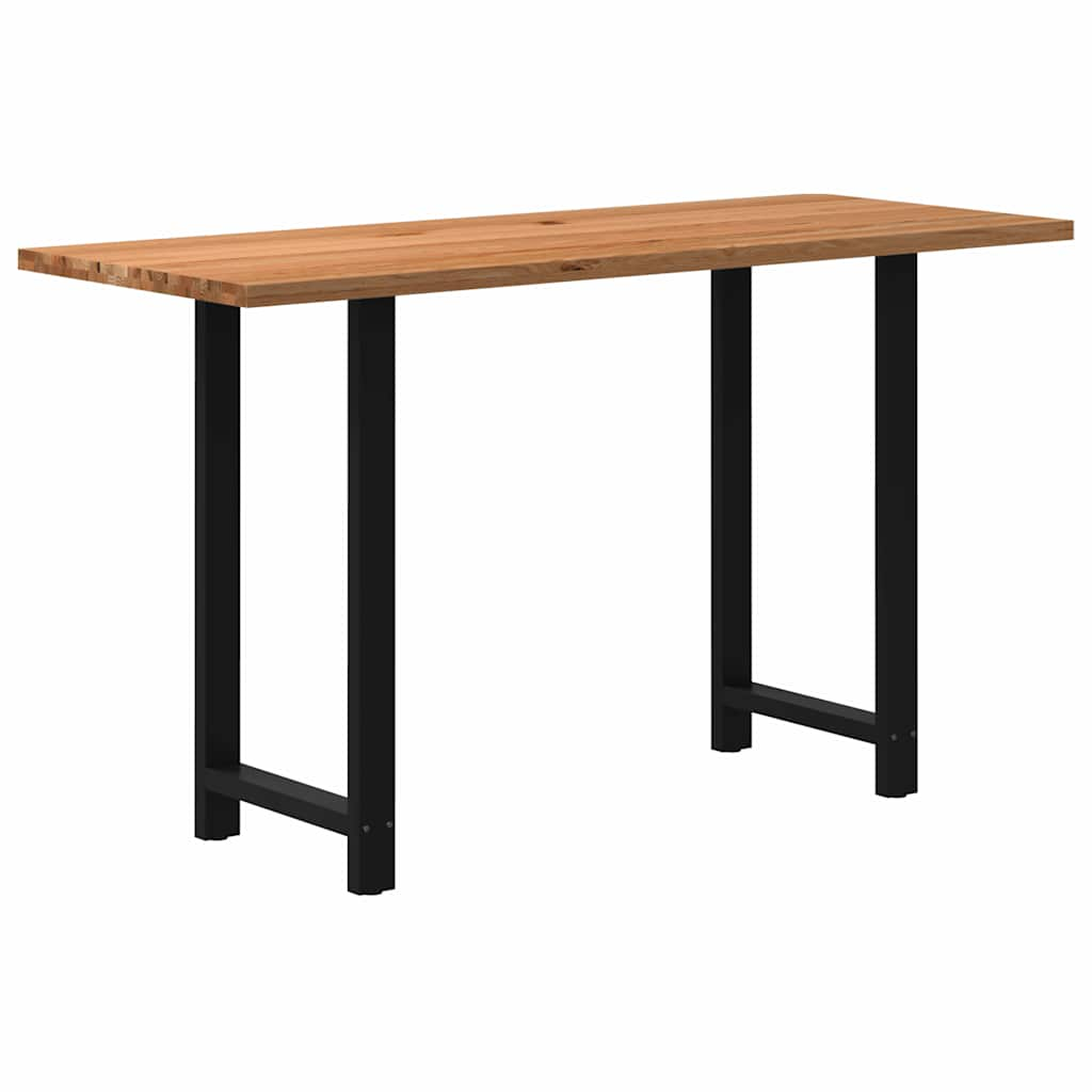 Eettafel Rechthoekig Massief Eikenhout Lichtbruin