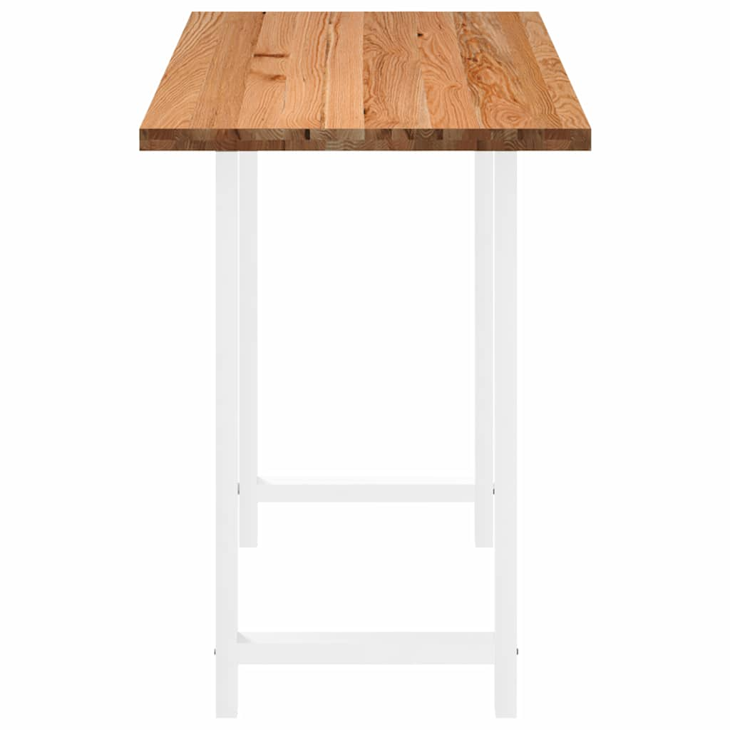 Eettafel Rechthoekig Massief Eikenhout Lichtbruin