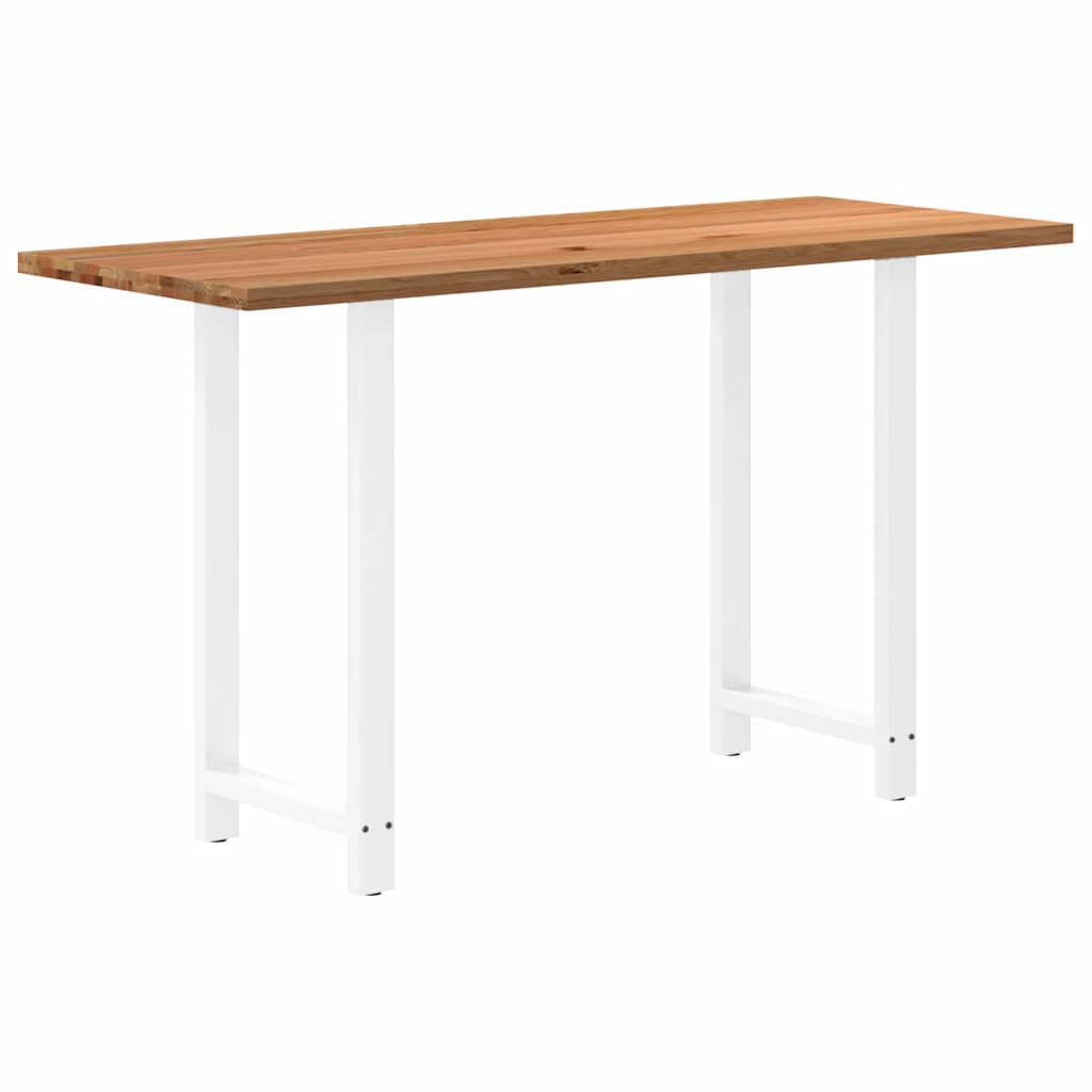 Eettafel Rechthoekig Massief Eikenhout Lichtbruin