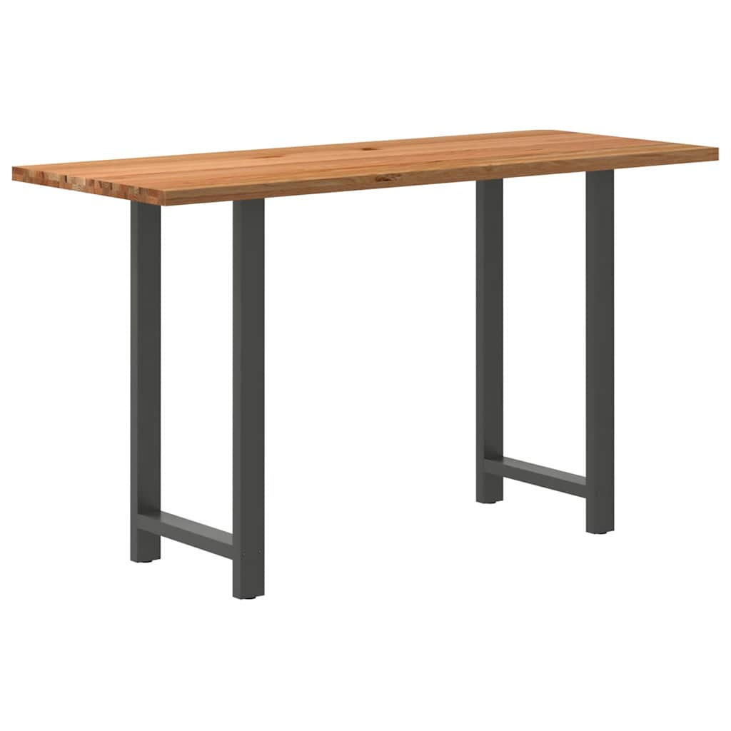 Eettafel Rechthoekig Massief Eikenhout Lichtbruin