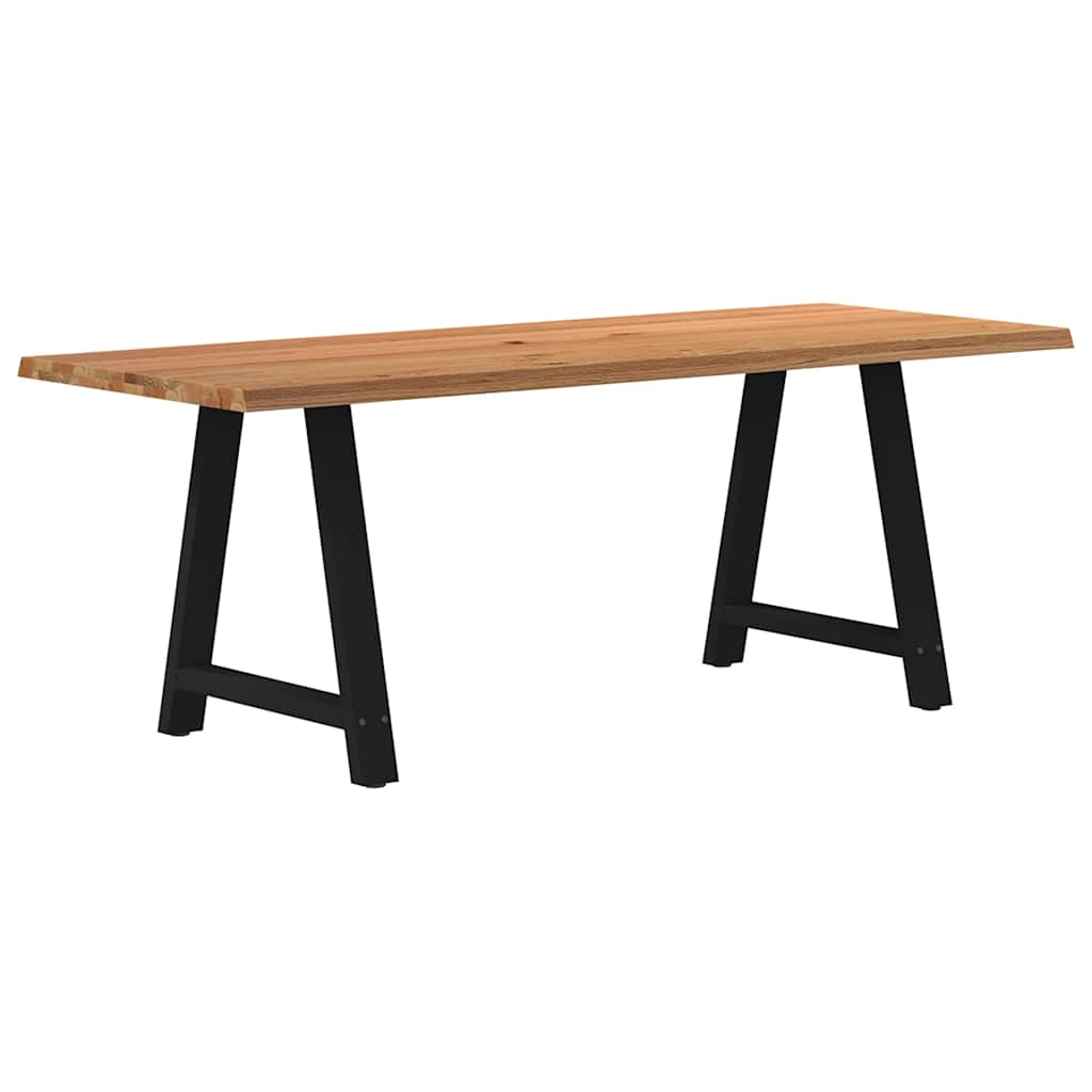 Eettafel Rechthoekig Massief Eikenhout