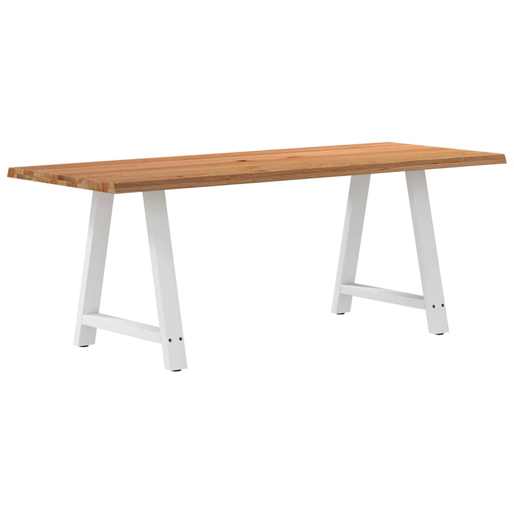 Eettafel Rechthoekig Massief Eikenhout