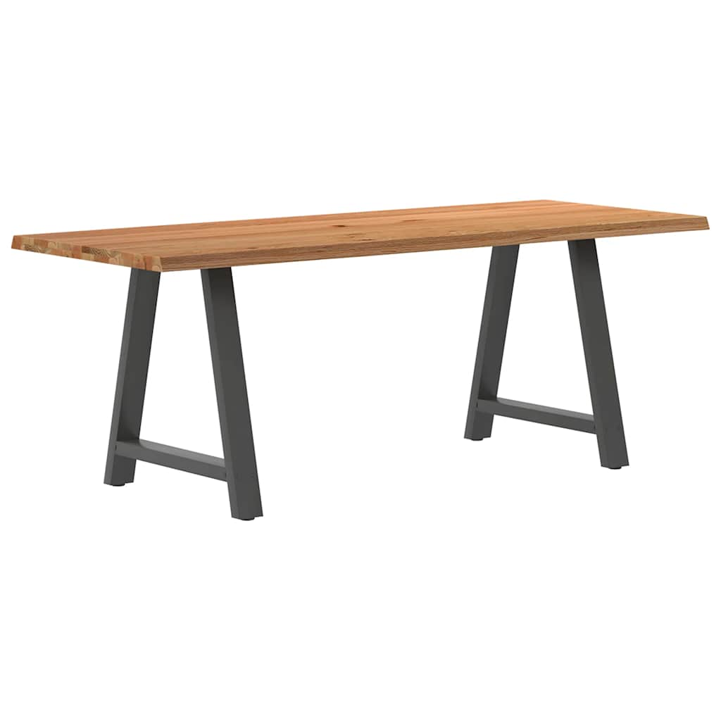 Eettafel Rechthoekig Massief Eikenhout