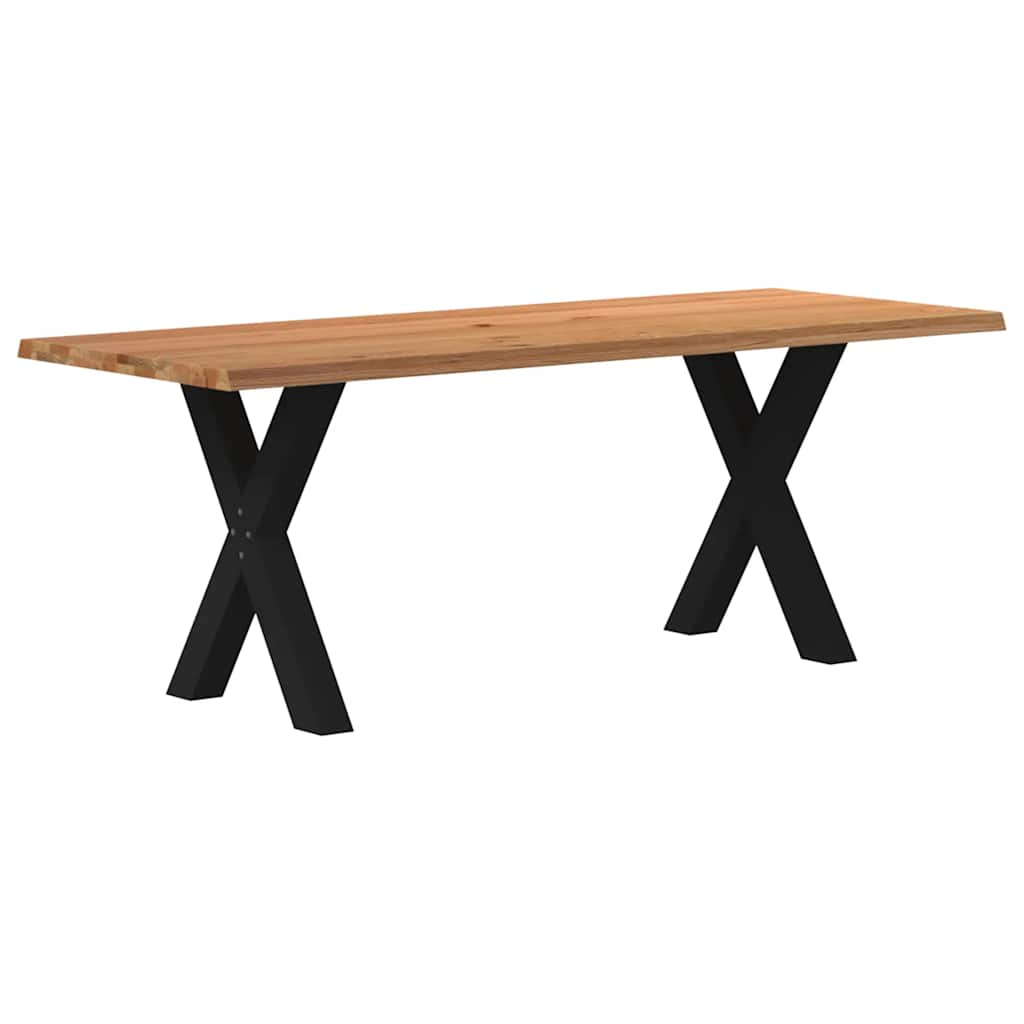 Eettafel Rechthoekig Massief Eikenhout