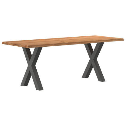 Eettafel Rechthoekig Massief Eikenhout