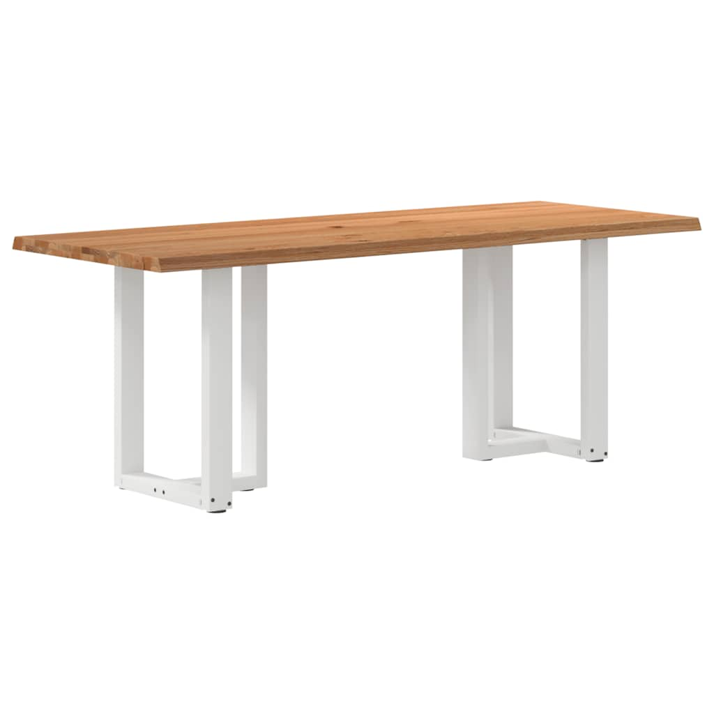 Eettafel Rechthoekig Massief Eikenhout