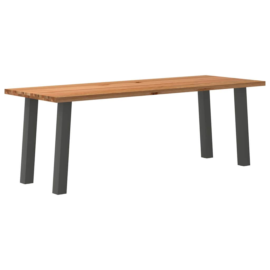 Eettafel Rechthoekig Massief Eikenhout