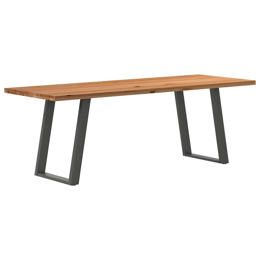 Eettafel Rechthoekig Massief Eikenhout