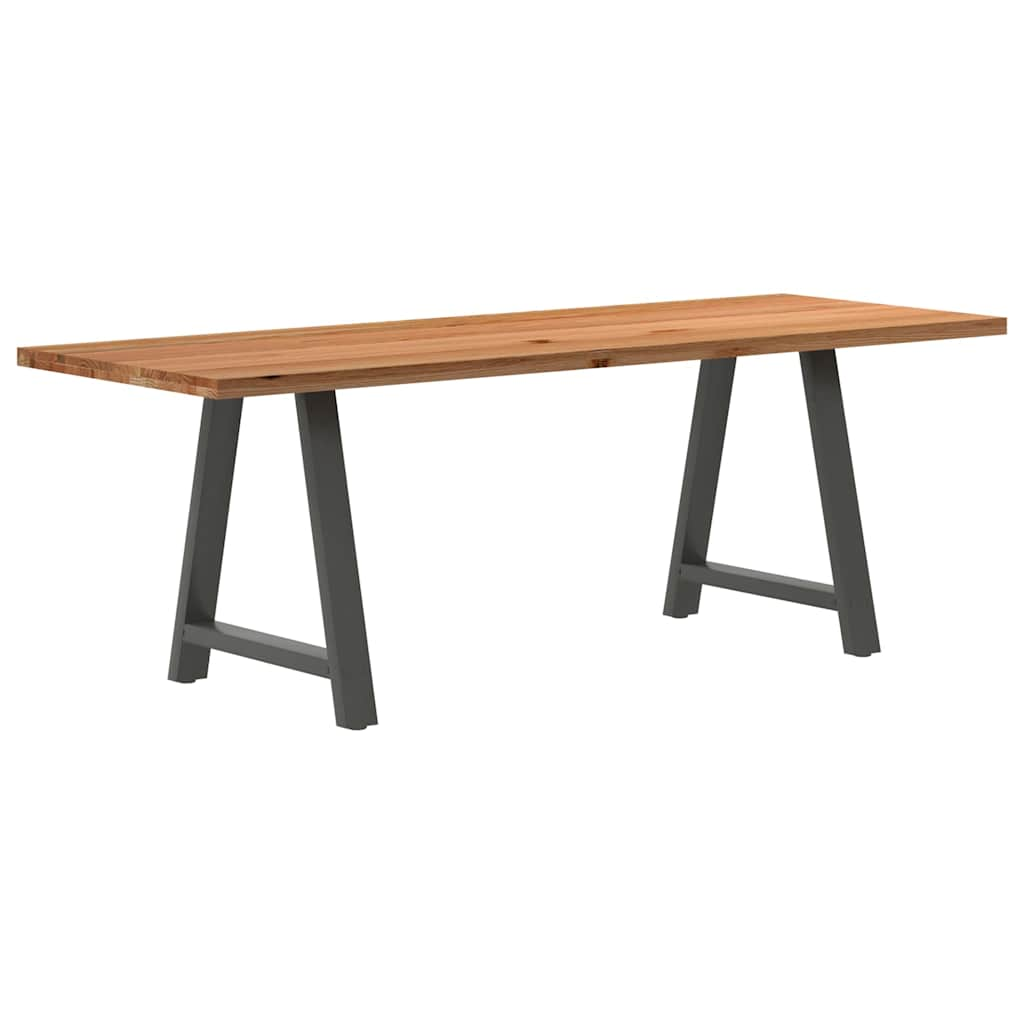 Eettafel Rechthoekig Massief Eikenhout